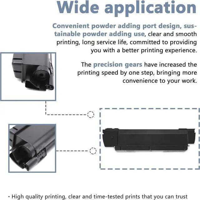 Alt view image 6 of 7 - TK-582 / TK582 Toner Cartridge (1-Pack, Yellow) - Compatible TK-582Y Yellow Toner Cartridge 1T02KTAUS0 (up to 3,100 Pages) Replacement for Kyocera FS-C5150DN P6021CDN Printer