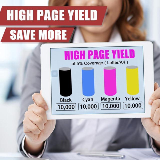Alt view image 3 of 7 - VERIMP MP C300 Toner Cartridges Compatible for Ricoh 841295 841296 841297 841298 Toner Cartridge Work for Ricoh Aficio MP C300 C300SR C400 C400SR C401 C401SR Printers 1 Cyan Pack