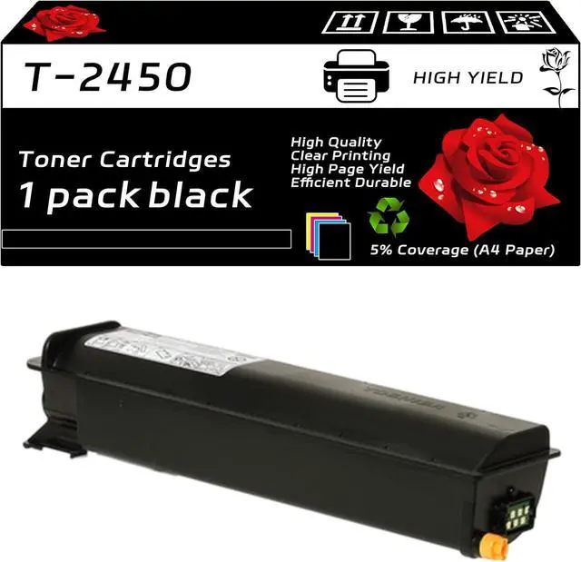 Main image of T-2450 Toner Cartridges Compatible with Toshiba E STUDIO 195 223 225 245 Printers - High Yield 26000 Pages - Vibrant Colors (Black)