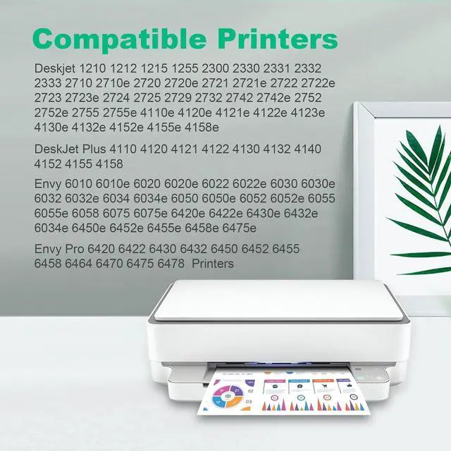 Alt view image 2 of 7 - Remanufactured Ink Cartridges Replacement for HP 67 XL 67XL 67XXL for DeskJet 2700 2755 4155e 4155 Envy 6055e 6455e 6400 6055 6075 Envy Pro 6452 6458 6475 Printers (6 Black, 6 Tri-Color)