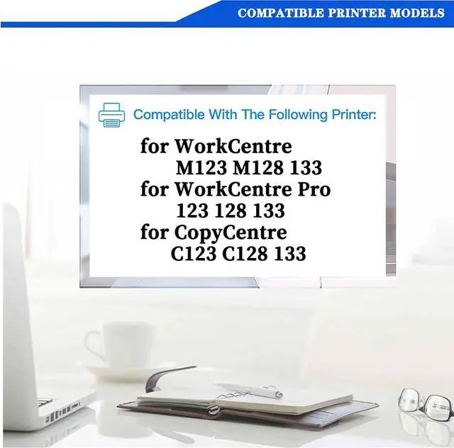 Alt view image 2 of 7 - Compatible for Xerox 013R00589 13R589 Black Drum Unit, Large Capacity Work with WorkCentre M123 M128 133 Pro 123 128 133 for CopyCentre C123 C128 133 Printer 2Pack