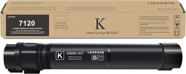 Main image of 7120 Black Toner Cartridge 1 Pack (22,500 Page) - Lopn Compatible 006R01457 Toner Cartridge Replacement for Xerox WorkCentre 7120 7125 7220 7225 Printer