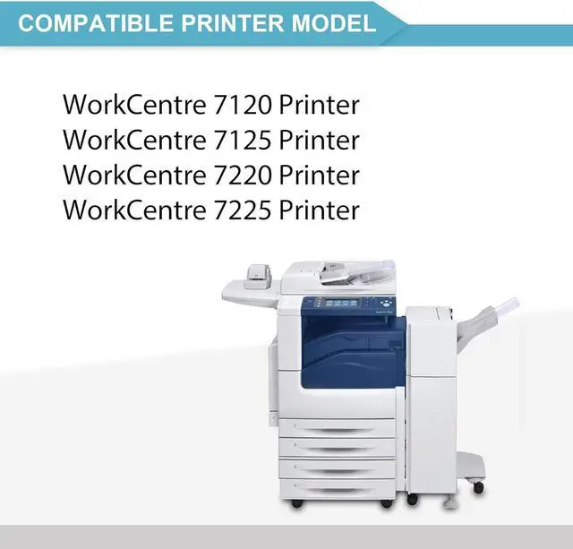 Alt view image 2 of 6 - 7120 Black Toner Cartridge 1 Pack (22,500 Page) - Lopn Compatible 006R01457 Toner Cartridge Replacement for Xerox WorkCentre 7120 7125 7220 7225 Printer