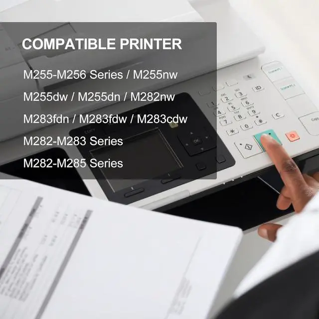 Alt view image 2 of 6 - 1-Pack Magenta 206A W2113A Toner Cartridge: Compatible 206A W2113A Replacement for HP M255nw M255dw M255dn M282nw M283fdn M283fdw M283cdw M255-M256 Series M282-M283 Series M282-M285 Series Printer
