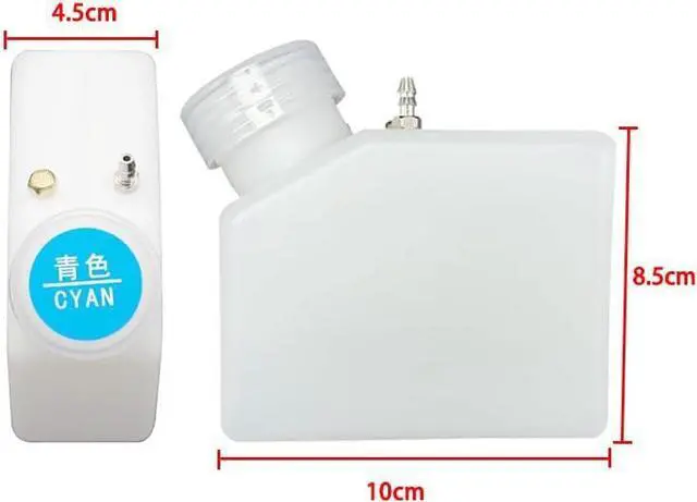 Alt view image 4 of 7 - Ennovor 260ML Ink Tank Continuous Supply Ink System with Stirring Motor Alarm Float Sensor Ink Bottle Ink Cartridge