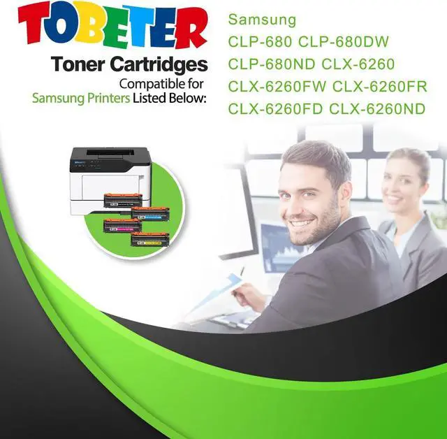 Alt view image 2 of 7 - Ennovor ToBeter Compatible CLT-506L Toner Replacement for Samsung CLT-K506L CLT-C506L CLT-M506L CLT-Y506L Toner for Samsung CLP-680ND CLX-6260FD CLX-6260FW Printers (6,000 Pages, High-Yield, 4 Pack)