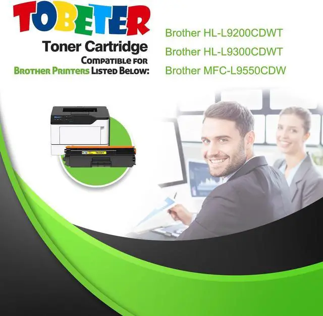 Alt view image 2 of 7 - ToBeter Compatible TN339 Yellow Toner Replacement for Brother TN339Y TN-339Y TN-339 Toner Cartridge for MFC-L9550 MFC-L9550CDW HL-L9200 HL-L9300 Printer (6,000 Pages, High Yield, 1 Yellow)