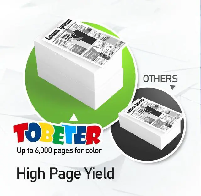 Alt view image 3 of 7 - ToBeter Compatible TN339 Yellow Toner Replacement for Brother TN339Y TN-339Y TN-339 Toner Cartridge for MFC-L9550 MFC-L9550CDW HL-L9200 HL-L9300 Printer (6,000 Pages, High Yield, 1 Yellow)