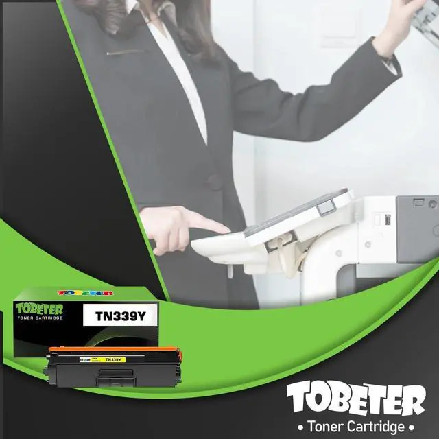 Alt view image 6 of 7 - ToBeter Compatible TN339 Yellow Toner Replacement for Brother TN339Y TN-339Y TN-339 Toner Cartridge for MFC-L9550 MFC-L9550CDW HL-L9200 HL-L9300 Printer (6,000 Pages, High Yield, 1 Yellow)