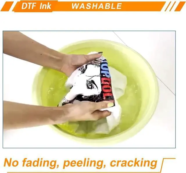 Alt view image 5 of 5 - MZK DTF Ink 600ML - Premium DTF Transfer Ink for PET Film, Refill for ET-8550, L1800,XP-15000,L805, R1390, R2400 All DTF Printers,Heat Transfer Printing Direct to Film (100ml x 6, CMYK-WW)