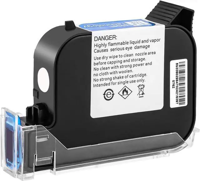 Main image of 1PC Original 42ml Solvent Ink Cartridge Replacement for Handheld Inkjet Printer Z10/C10/M10/M12/M11, High adhesion and Quick Dry, Compatible for 0.5inch/12.7mm Nozzle Coding Machine (White)