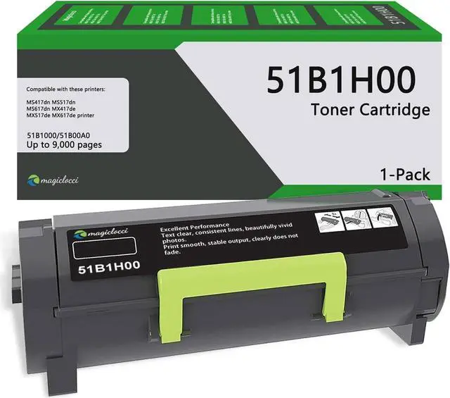 Main image of 51B1H00 Toner Cartridge High Yield (1-Pack) Compatible Replacement for Lexmark 51B1H00 Toner Cartridge Work with MS417dn MS517dn MS617dn MX417de MX517de MX617de Printer.
