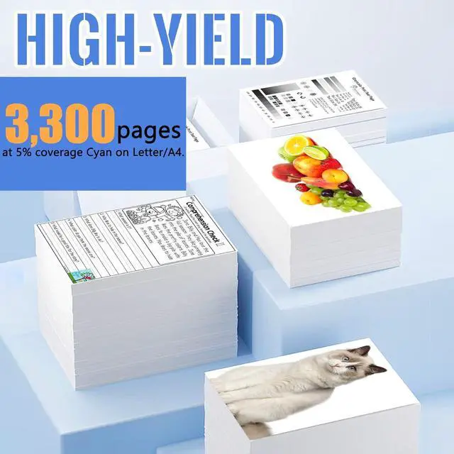 Alt view image 3 of 6 - 1 Pack SP C250 Cyan Toner Cartridge | Replacement for Ricoh SP C250 Work with SP C250DN C250SF C261DNw C261SFNw | 407540
