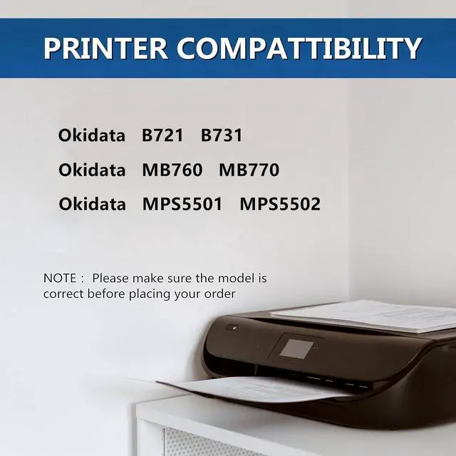 Alt view image 2 of 6 - 45435101 45379304 fuser Unit Replacement for Okidata 45435101 45379304 fuser Unit for use in Okidata B721 B731 MB760 MB770 MPS5501 MPS5502 Printers,110V (1- Pack )