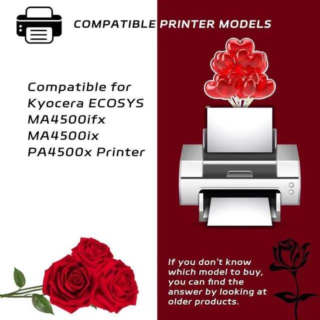 Alt view image 2 of 7 - TK-3402 Toner Cartridges Compatible with Kyocera ECOSYS MA4500ifx MA4500ix PA4500x Printers - High Yield 13500 Pages - Vibrant Colors (Black)