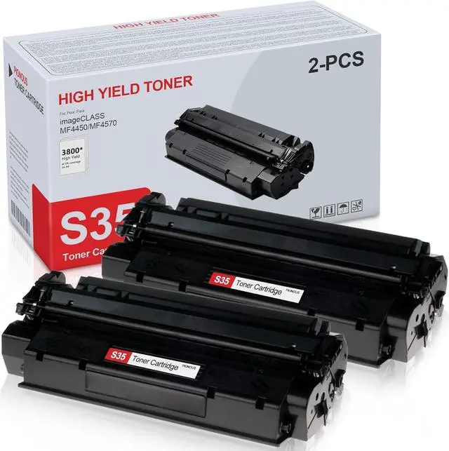 Main image of 2 Pack S35 High-Yield Black Toner Cartridge : PINOS Compatible S35 Toner Replacement   imageCLASS D320 D340 D310 D383 FAXPHONE L170 L360 L380 LaserClass 310 320 PC-D320 D340 Printer Toner