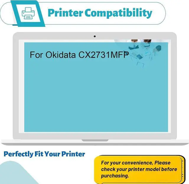 Alt view image 2 of 7 - CX2731 High Yield Toner Cartridges Compatible Replacement for OKI 44469813 44469737 44469738 44469739 ,Use for CX2731MFP Printer (Magenta)