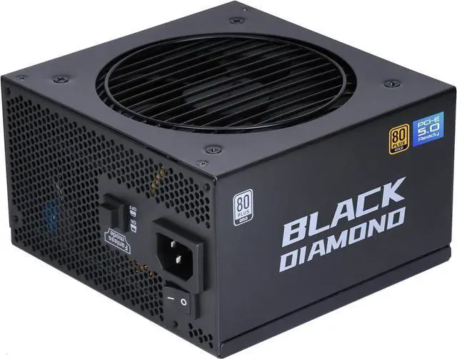 Main image of SAMA Black Diamond 1000W 80plus Gold PC Power Supply 80Plus Gold Certified Full Modular with 14CM Silent Fan PCI-e 5.0 12VHPWR 10 Year Warranty