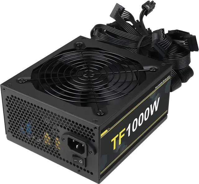 Main image of 1000W Power Supply Full Voltage 100-240V Active PFC Gaming PSU Computer Power Supplies Non-Modular 80 Plus Gold for Desktop PC Server