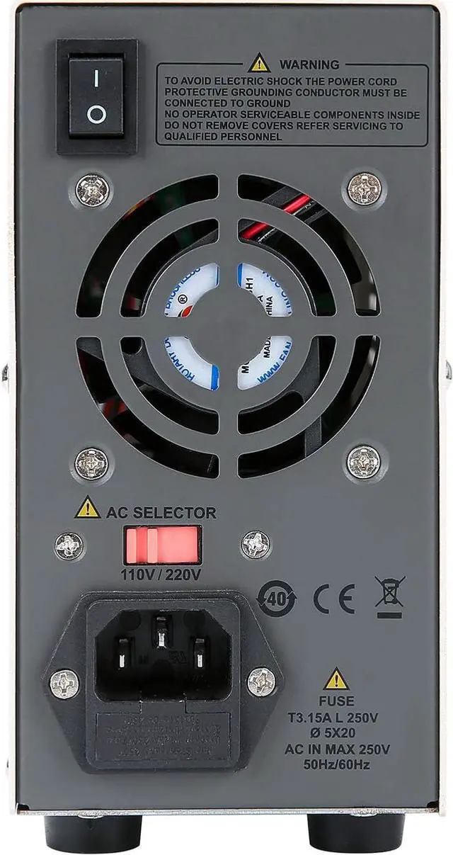 Alt view image 3 of 7 - UNI-T DC Power Supply Variable Adjustable Bench Power Supply Switching Regulated 32V 6A OVP OCP OTP 4 Digits LED Display with Plug Adapter Power Cord Output Cables UTP1306