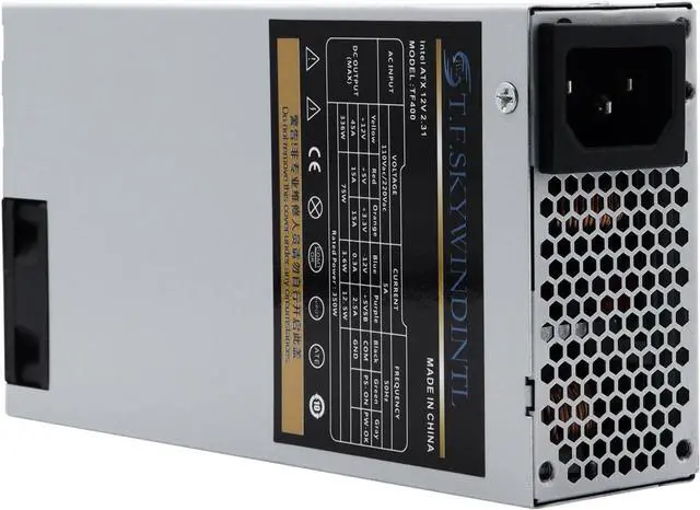 Alt view image 6 of 7 - Flex ATX Power Supply 350W - Small 1U PSU for Mini ITX, POS, Server, Game Console - Hi-Efficiency, Low-Noise, Stable Power Delivery, Non-Modular, Full Voltage Range