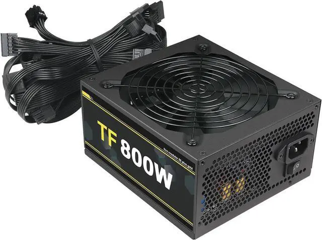 Alt view image 2 of 7 - 800W Power Supply Full Voltage 100-240V Active PFC Gaming PSU Non-Modular 80 Plus Gold Computer Power Supplies for Desktop PC Server