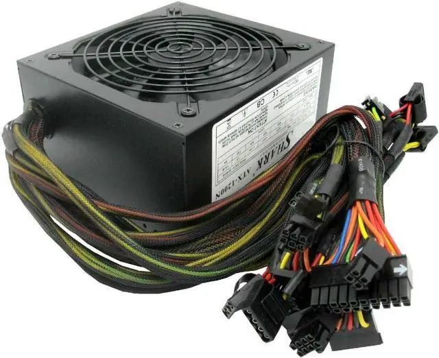Main image of 1200W (Peak) Gaming Computer Silent Smart Fan 6X SATA 4X PCIe SLI 80+% High Efficiency ATX 12V PC Power Supply