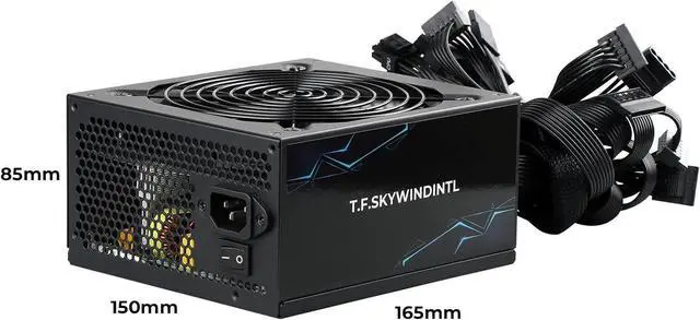 Alt view image 2 of 7 - 1000W Power Supply 80 Plus Gold Full Voltage 110-230V Active PFC Gaming PSU Non Modular Design Standard ATX Computer Power Supplies with 140MM Ultra Quiet Cooling Fan for Desktop PC Server
