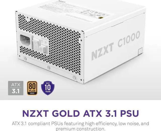 【新品未使用】NZXT C1000 ATX3.1 1000W 80+G P Amazon.com: NZXT C1000 Gold ATX 3.1 - Fully Modular Low