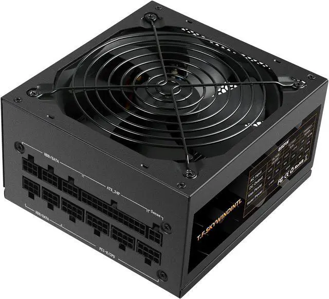 Alt view image 2 of 7 - 850W Power Supply Fully Modular 80 Plus Gold PSU 100-240V Active PFC Gaming PSU Computer Power Supplies for Desktop PC Server