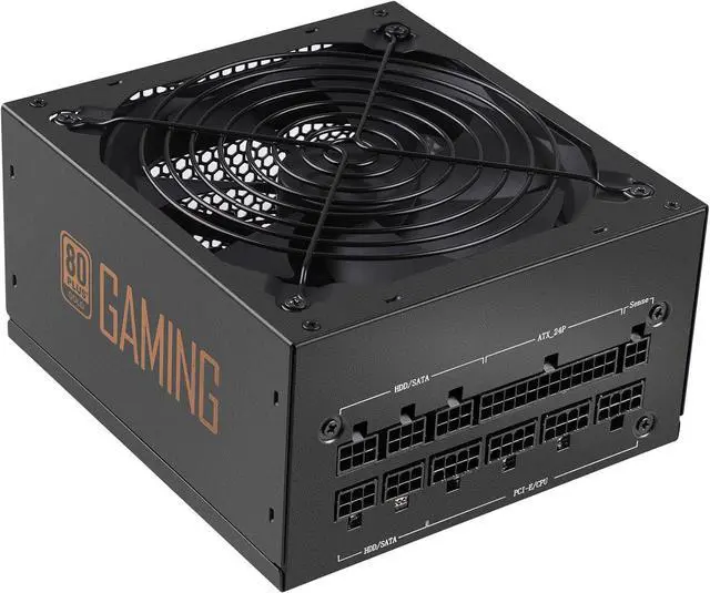 Alt view image 3 of 7 - 850W Power Supply Fully Modular 80 Plus Gold PSU 100-240V Active PFC Gaming PSU Computer Power Supplies for Desktop PC Server
