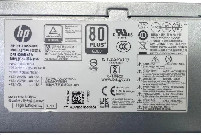 Alt view image 5 of 6 - BestParts New 400W Power Supply PSU Compatible with HP Pavilion 590/ Pavilion 690/ Pavilion TG01/ Pavilion TP01/ Envy TE01/ HP M01 Desktop
