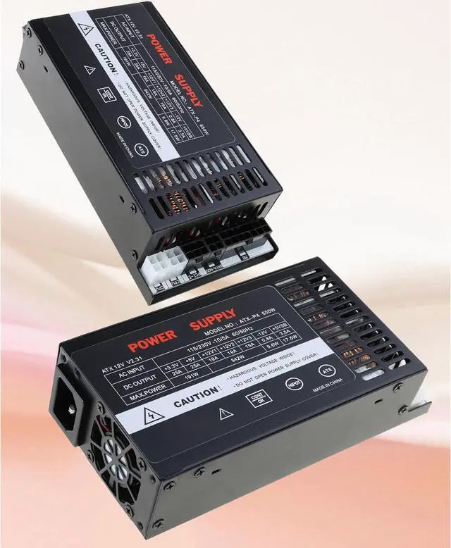 Alt view image 3 of 7 - ENP-7660B 110-264V Efficient 600W Modulars Power Supply for ITX Systems Overcurrent and Short Circuits Protections