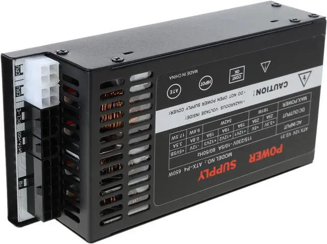 Alt view image 6 of 7 - ENP-7660B 110-264V Efficient 600W Modulars Power Supply for ITX Systems Overcurrent and Short Circuits Protections