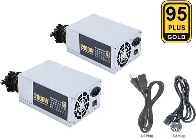 Alt view image 2 of 6 - SERDAS 2000W 2400W ETH Miner Power Supply 95% Efficiency AC 180-260V ATX Power Source for BTC ETH Bitcoin Mining Ethereum(2000W)