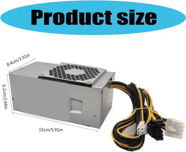 Alt view image 3 of 7 - Efficiency 500W Power Supply Unit for FSP50020TGBAB GWT300SPWCTF GWTFX200AHD Computer with 8PIN (6Pin+2PIN) Connection