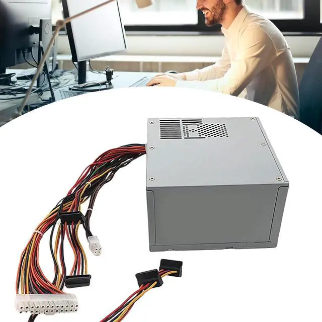 Alt view image 2 of 7 - 24P+4P+SATAs 300W PSUs Replacement Desktop Computer Power Supply for 390 790 990 3010 7010 9010MT HU300PM-00 B300NM-00