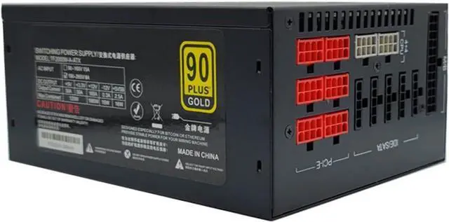 Alt view image 6 of 6 - Modular 2000W Bitcoin Mining PSU PC Power Supply Computer Mining Rig 6 8 GPU ATX Ethereum Coin 12v Desktop Power Supply