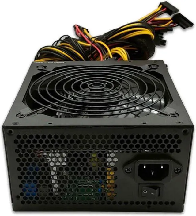 Alt view image 7 of 7 - 2000W Bitcoin Mining PSU PC Power Supply Computer Mining Rig 8 GPU ATX Ethereum Coin 12v 4 pin Power Supply
