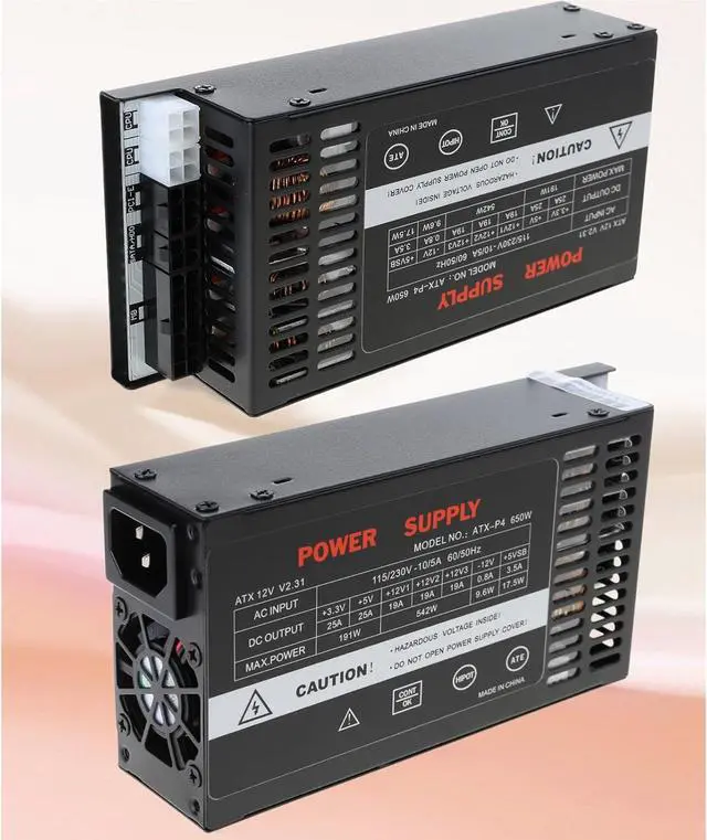 Alt view image 4 of 7 - ENP-7660B 110-264V Efficient 600W Modulars Power Supply for ITX Systems Overcurrent and Short Circuits Protections