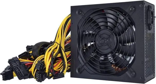 Main image of 2400W ATX Mining Power Supply Bold 12AWG line Can Connect 8GPU Auto-Thermally Controlled Fan for Bitcoin ETH Miner PSU