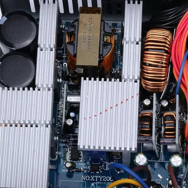 Alt view image 4 of 7 - 2000W 2400W 2600W 180V-260V ATX ETH Bitcoin Mining Power Supply 95% Efficiency Support 8 Display Cards GPU for BTC Bitcoin Miner(1800w to 2000w)