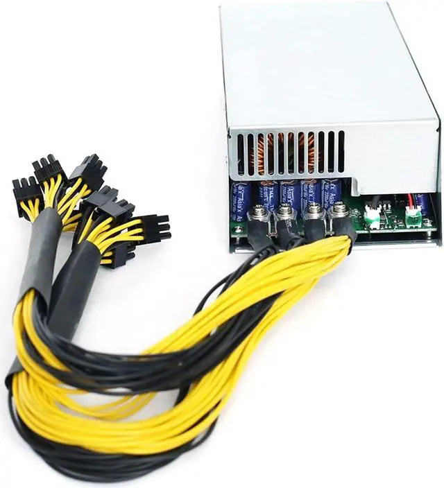 Alt view image 6 of 7 - GUMMMY 2200W Motherboard Desktop ETH Power Supply Unit for BTC Bitcoin Ethereum Miner Mining PC Power Unit Efficiency 6Pin