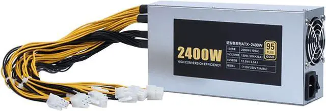 Alt view image 5 of 7 - 3200W/2600W/2400W/2000W ETH Mining Machine Power Supply 2U 10x6pin 95% Efficiency Support Multi-GPU for Bitcoin Mining(2000W)