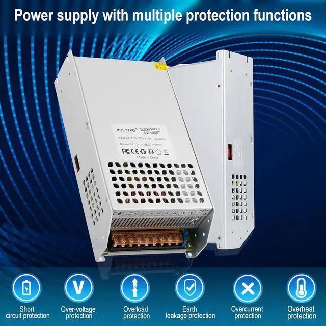 Alt view image 6 of 7 - DC 24V 41.6A 1000W Switching Power Supply SMPS AC 110V / 220V-DC 24V Transformer Adapter, for Medical Equipment,CNC,Computer Project of Industrial Power Supplies