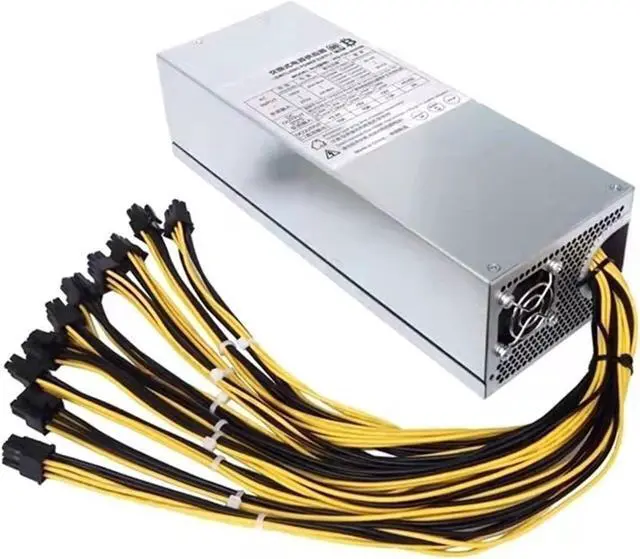 Main image of INFRI 2000W 160V-240V ATX ETH BTC Mining Power Supply Mining Rig Power 10 PCS 6pin 12V GPU Power ETH Rig Ethereum Miner S9 S7 L3+