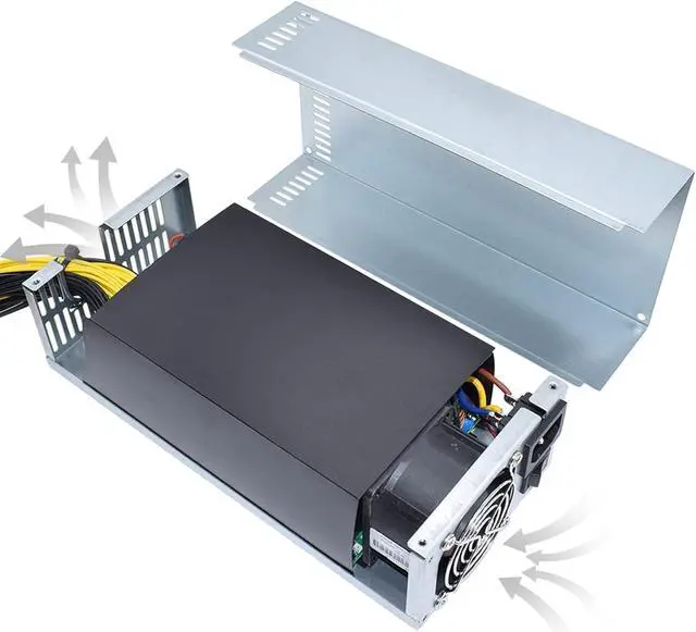 Alt view image 6 of 6 - INFRI 2000W 160V-240V ATX ETH BTC Mining Power Supply Mining Rig Power 10 PCS 6pin 12V GPU Power ETH Rig Ethereum Miner S9 S7 L3+