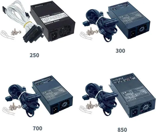 Alt view image 5 of 7 - Quiet Stability 1U Full Modulars PSUs Power Supply for Computer Enthusiasts Metal Build 250W 300W 700W 850W