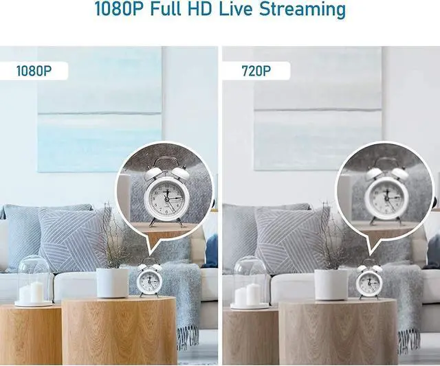 Alt view image 3 of 7 - LaView 5G& 2.4GHz Security Cameras 4pcs, Home Security Camera Indoor 1080P, Wi-Fi Cameras Wired for Pet, Motion Detection, Two-Way Audio, Night Vision, Works with Alexa, iOS & Android & Web Access