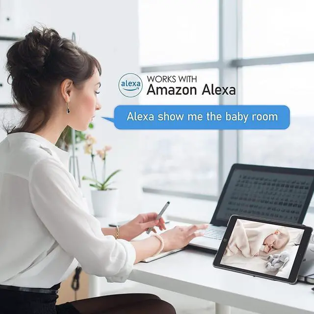 Alt view image 7 of 7 - LaView 5G& 2.4GHz Security Cameras 4pcs, Home Security Camera Indoor 1080P, Wi-Fi Cameras Wired for Pet, Motion Detection, Two-Way Audio, Night Vision, Works with Alexa, iOS & Android & Web Access